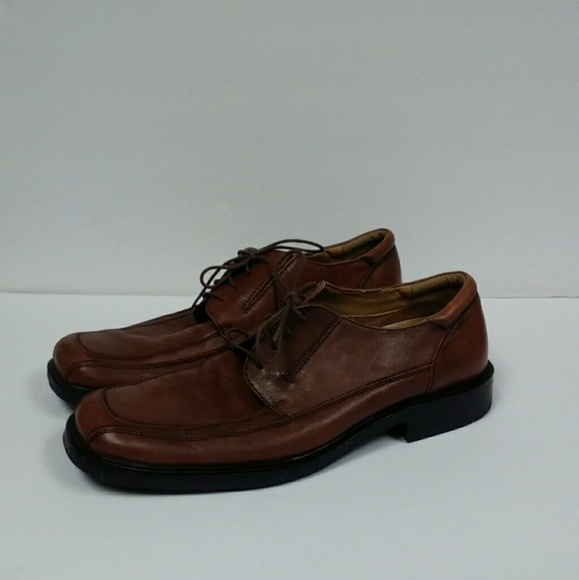 Dockers Mens Brown Leather Dress Shoes 